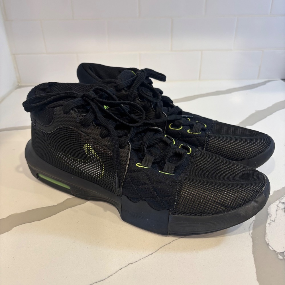 Nike‎ LeBron Witness 8 Black Volt Basketball Shoes FB2239-002 Mens 11